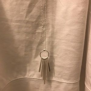 Long chest length necklace